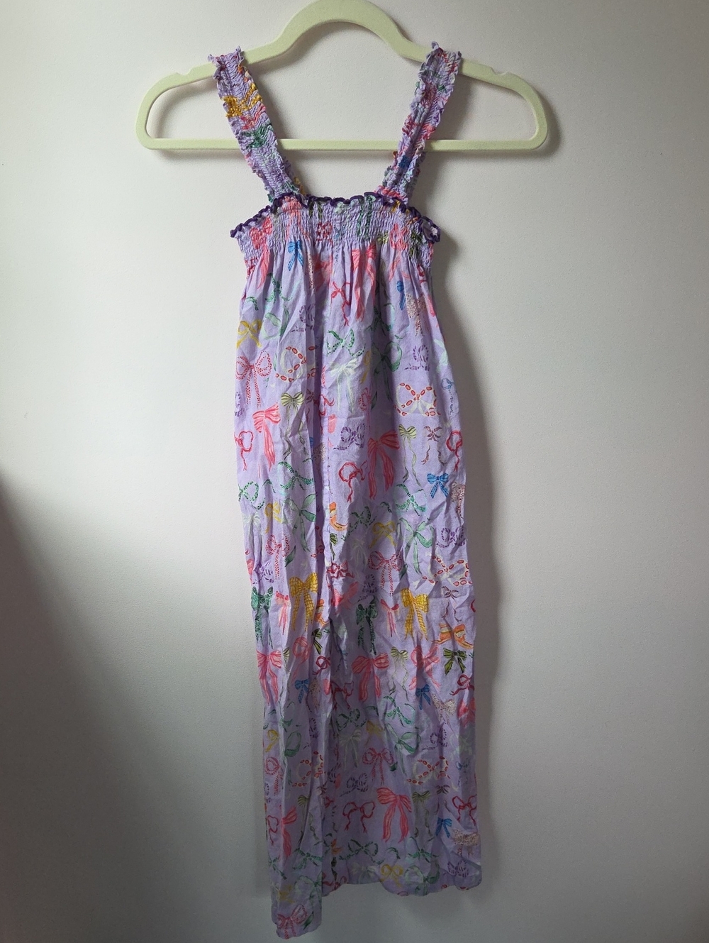 Pink Chicken Romper In Bow Print